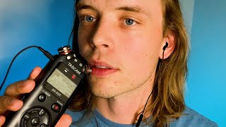 ASMR Mouth Sounds amp Close Whispering 🔷 trigger words ear to ear sensitive tascam [upl. by Alletse83]