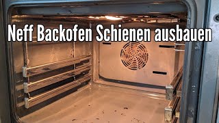 Neff Backofen Schienen entfernen  So Teleskopauszug ausbauen [upl. by Nesbitt279]