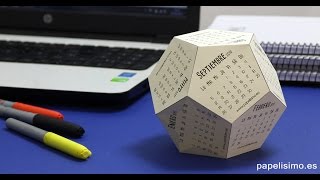 Calendario 3D para escritorio con plantillas [upl. by Lilah532]