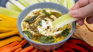 Zaatar Labneh Dip Recipe [upl. by Aeslehs]