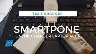 Laptop Acer TravelMate P214 Series Test charging smartphone [upl. by Kaczer]