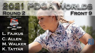 ARP  2021 PDGA Worlds  R2F9 FPO Chase  Fajkus  C Allen  Walker  Tattar [upl. by Kelula]