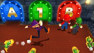 Mario Party 9 Minigames  Mario Vs Luigi Vs Wario Vs Waluigi Master Difficulty [upl. by Atinaw]