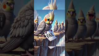 Little Cockatiel Was Mocked For Not Be Able to Fly🕊️💔 sad aicockatiel cartoon shorts viral [upl. by Eilliw780]