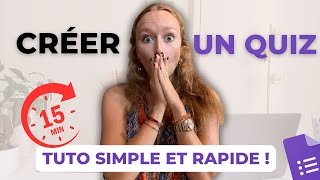 Créer un QUIZ 📝 avec GOOGLE FORMS 💻 Le Tutoriel Complet [upl. by Nodnil]