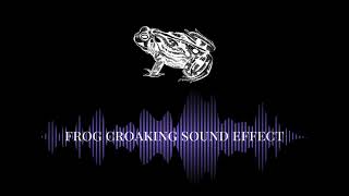 Frog Croaking Sound Effects [upl. by Hasila]