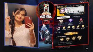 freefirelive🛑 FREE FIRE GIRL LIVE STREAMNON STOP CUSTOM ROOMMISS MAINA IS LIVE [upl. by Raphaela]