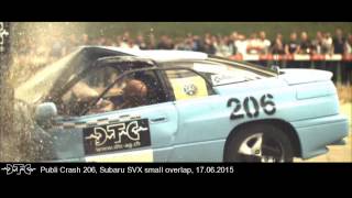 Crashtest Subaru SVX small overlap [upl. by Dessma]