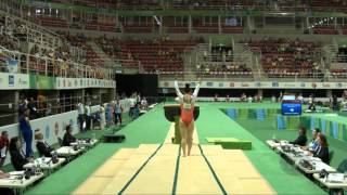 GEBESHIAN Houry ARM  2016 Olympic Test Event Rio BRA  Qualifications Vault 2 [upl. by Leuamme]