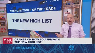 I rarely recommend buying stocks straight off the new high list says Jim Cramer [upl. by Lodmilla]