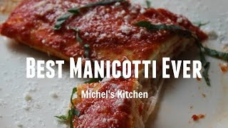 BEST Homemade Manicotti Shell  SECRET Family Recipe  Show 16 [upl. by Hildy]