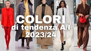 TENDENZE MODA AUTUNNO INVERNO 2023 2024 Come indossare i colori  Isabella Emme [upl. by Aydne]