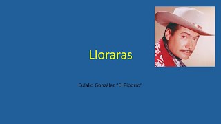 Lloraras Piporro karaoke [upl. by Aisayn]