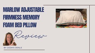 Why the Marlow Adjustable Firmness Pillow is a Game Changer [upl. by Sirob]