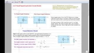 Lecture 28 Small Signal Equivalent Circuit Models [upl. by Issi]