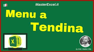 MasterExcelit  Menu a Tendina Excel come creare un Elenco a Discesa Excel [upl. by Zora]