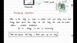 9 Calorimeter Calorimetry 10thICSE [upl. by Zelma]