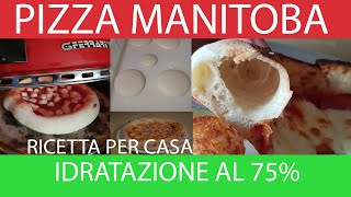 Pizza Canotto  Napoletana  con Farina di manitoba  idratazione al 75 [upl. by Atilrep]