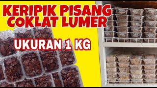 RESEP KERIPIK PISANG COKLAT LUMER  KEPOIN RUMAH PRODUKSI  MELTED  COKLAT [upl. by Parris]