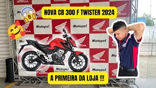 NOVA CB 300F TWISTER 2024 PRIMEIRA DA LOJA PREÇO  CORES E NOVIDADES [upl. by Dnaltroc]