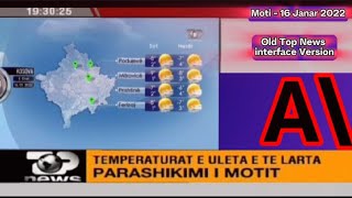 Top Channel Moti  16 Janar 2022W Top News Layout [upl. by Fabiola]