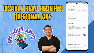 How to Disable Read Receipts on Signal App [upl. by Vickey609]