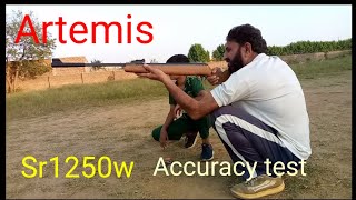 Airgun Artemis sr1250 w and accuracey testTarget shooting with artiemis 1250 [upl. by Basso]