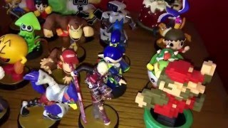 Amiibo complete collection Super Smash Bros up to January 2016 Wave Amiibo komplette Kollektion [upl. by Medarda]