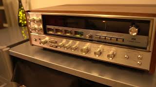 SANSUI QRX7500 50 YEARS OLD RECEIVER FLAT AUDIO DEMO BY COMPUTER CDROM DRIVE [upl. by Bound]