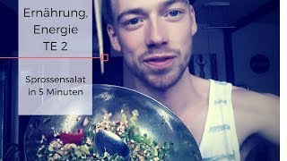 Ernährung Energie  TE2 Sprossensalat in 5 Minutern [upl. by Camilo]