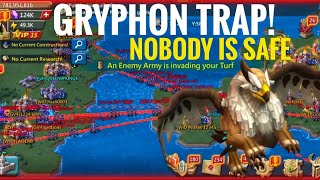 GRYPHON TRAP KING STILL LIVES 🫅  Lords Mobile [upl. by Lairret]