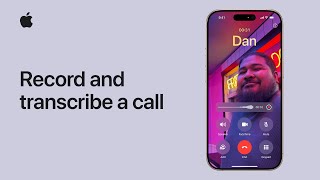 How to record and transcribe a call on iPhone  Apple Support [upl. by Collie]