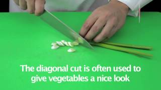 Lesson Cutting spring onions diagonally  Fatafeat Academy  Fatafeat [upl. by Ettenej]