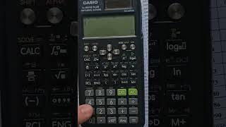 Calculate Z score standard distribution without the table on the Casio FX991es Shorts [upl. by Moffat]