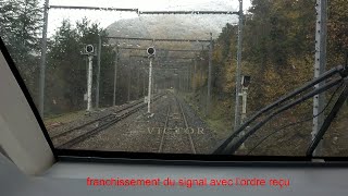 Cab Ride Train des Merveilles Breil sur Roya Tende sous la neige [upl. by Hux]