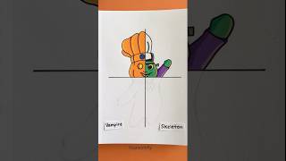 Drawing Pillsbury Doughboy 4 Different Ways  Halloween Edition Part 2 shorts [upl. by Ellednek]