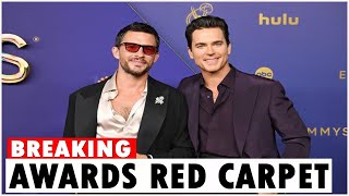 Matt Bomer and Jonathan Bailey Stun in Cummerbunds at the 2024 Emmy Awards [upl. by Solokin69]