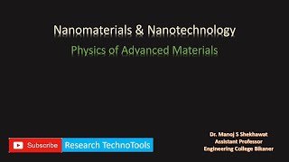 Nanomaterials  Nanotechnology  Nanoscience [upl. by Attiuqihc]