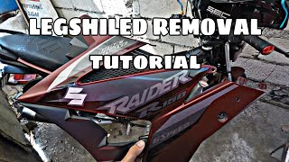 how to remove side fairings for Raider fi  Suzuki [upl. by Ecarg]