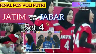 FINAL PON VOLI PUTRIFull SET 4 JATIM vs JABAR  PON XXI2024 MegawatiShella Aulia DKK  Proliga [upl. by Junko877]