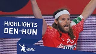 Highlights  Denmark vs Hungary  Mens EHF EURO 2018 [upl. by Llemor]