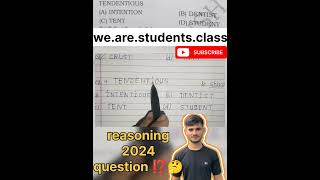 Reasoning 2024 latest questions ⁉️ by shiva classes reasoning shortvideo shorts short ytshorts [upl. by Adekam492]