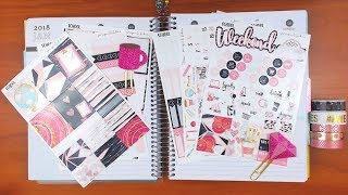 Recollections Spiral Planner Plan with me January 814 featuring PomegranateStickerCo [upl. by Yaral904]