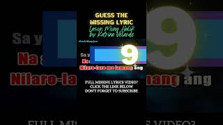 Lason Mong Halik by Katrina Velarde Missing Lyrics Challenge karaoke hd missinglyrics music [upl. by Eissoj758]