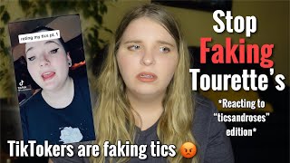 Girl with Real Tourettes Reacts to Tiktoker Faking Tourettes  TicsandRoses Edition [upl. by Nodnarb211]