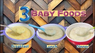 3 Baby foodsWeightgain Food For 612month BabiesOats Plantain CarrotSweet Potato dalSabudana Egg [upl. by Krawczyk]