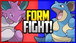 Nidoking vs Nidoqueen  Pokémon Form Fight [upl. by Hailey]