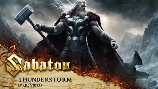 SABATON  Thunderstorm Official Lyric Video [upl. by Lanie]