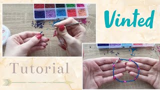 Bransoletka i pierścionek z koralików DIY Tutorial na kwiatki z koralików 🌼✨ [upl. by Wenn979]