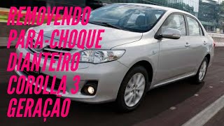 Como Remover tirar trocar desmontar parachoque dianteiro Toyota Corolla 3 geração dicas 🏠🚙🔧 [upl. by Alyose]